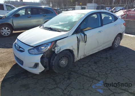 2013 Hyundai Accent Gls from USA, damaged, VIN KMHCT4AE8DU400050